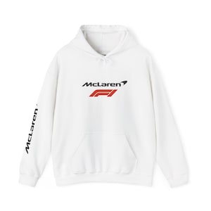 McLaren F1 Hoodie, Racing Enthusiast Sweatshirt, Car Lover Jumper, Formula 1 Fan Pullover, Automotive Racing Jacket, Race Car Apparel