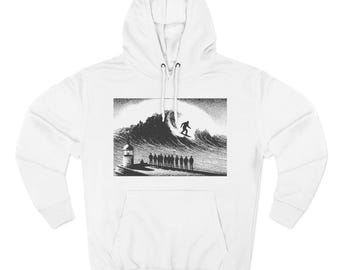 Sasquatch Nazaré Big Wave Surf Hoodie