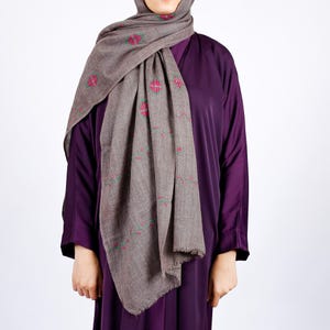 Handmade Wool Scarf for Women - Traditional Soft Wool Scarf - Handwoven Winter Scarf - Afghan Style Shawl - Gift for Her