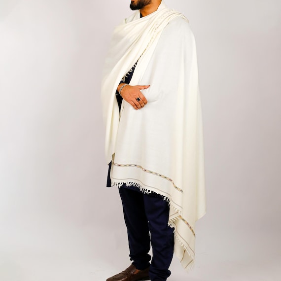 pure wool shawl for men