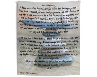 The "Dear Universe" Wall Tapestry for Her - Balance