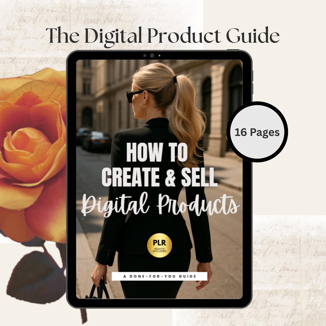 How to Create & Sell Digital Products Guide, PLR Ebook, Master Resell ...