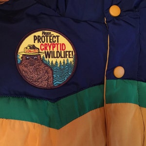 Cryptid PSA Patch - Cryptozoology Tracking Society Bigfoot Sasquatch ...