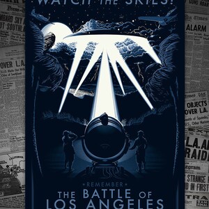 Battle of Los Angeles Unisex Graphic Tee TShirt WWII Unsolved Mysteries Southern California History Airplane Pilot image 5