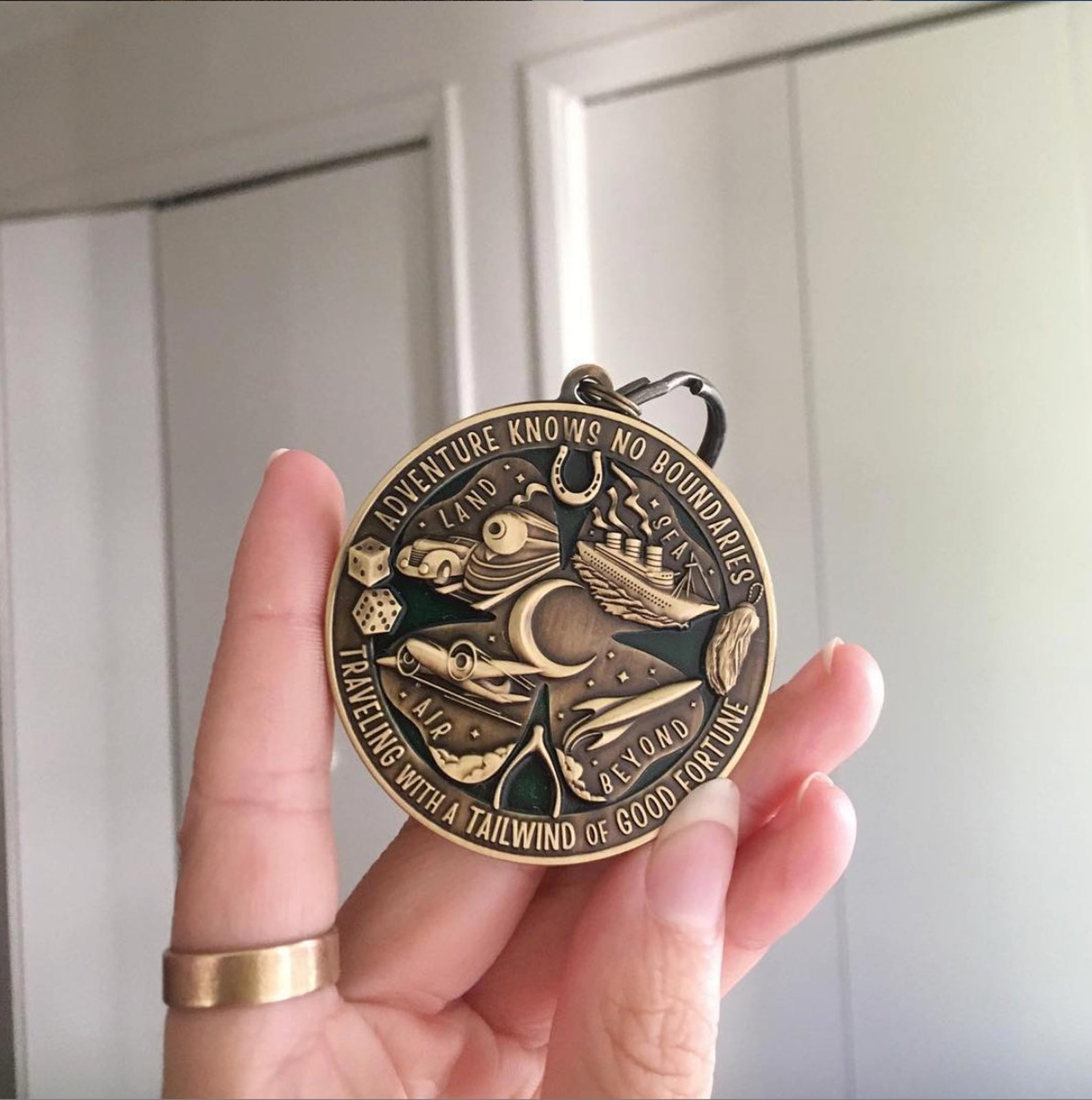 Lucky Travel Keychain World's Luckiest Travel Jumbo Etsy