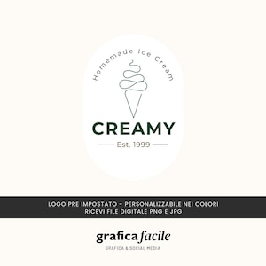 Logo moderno / Logo bakery / Logo pasticceria / Logo design / logo ice cream