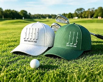 Gepersonaliseerde golfhoed voor mannen, custom pet, opa vaderdagcadeau, golfer cadeau voor hem, Vaderdagcadeau, cadeau golfliefhebber