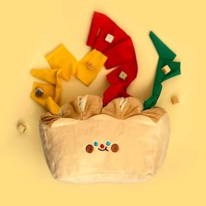 Bread Snuffle Toy for Dogs | Interactive Nosework Toy | Dog Puzzle Enrichment Game | Cute Plush Hide & Seek Treat Toy