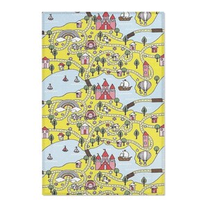 Alfombra caprichosa, decoración colorida para el hogar, decoración infantil, alfombra con estampado divertido, revestimiento de suelo vibrante