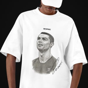 Cristiano Ronaldo v2 T-Shirt-Design, Geschenk für Kinder, Fußballdruck, Sublimations-T-Shirt, Sofort-Download, CR7
