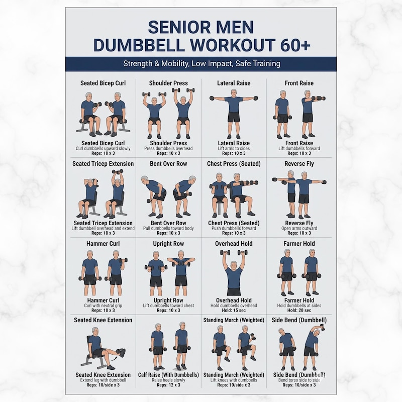 Over 60 Workout Plan - Etsy UK