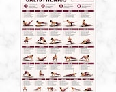 28 Day Military Calisthenics Challenge, Bodyweight Workout Plan, Bootcamp Fitness Poster PDF