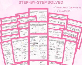 101 Physics Problems with Step-by-Step Solutions | College Physics Notes | Engineering Exam Reviewer | Digital Download