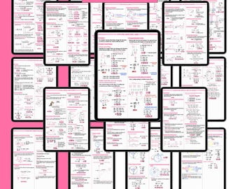 Physics Study Guide PDF | 11 Chapters, Exam Revision Notes (Digital Download)