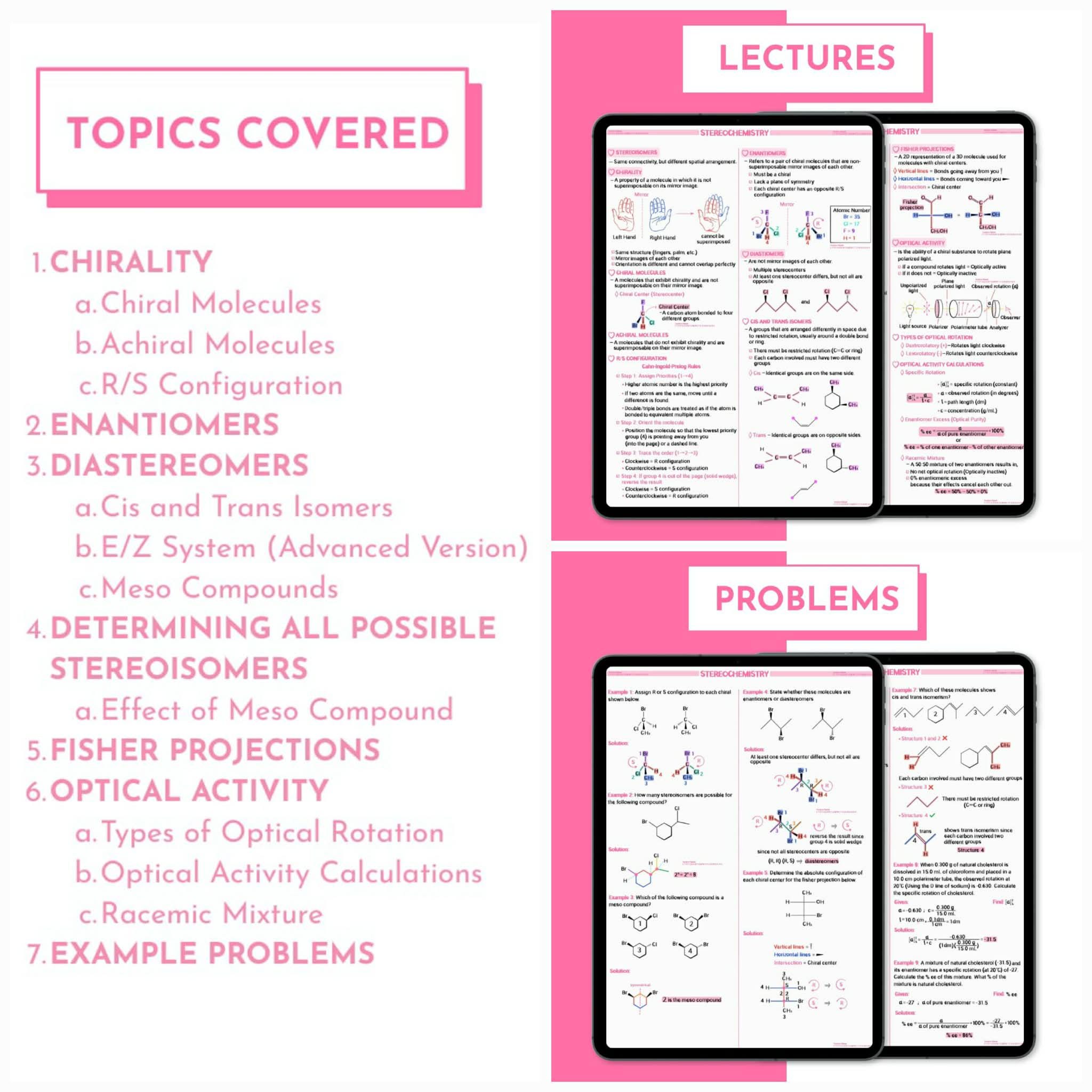 Stereochemistry Handwritten Notes | Organic Chemistry | Complete Study ...
