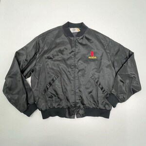 Vintage 80s Michelob Beer Satin Bomber Jacket Embroidered Made in USA Sz XXL