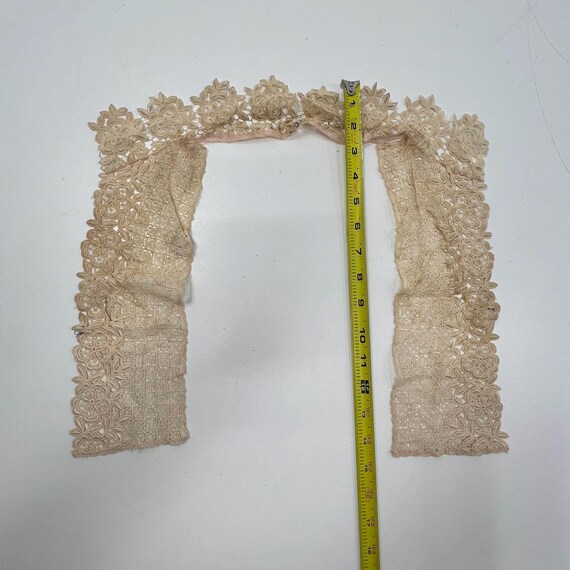 Antique Lot of 3 Lace & Crochet Collars Victorian… - image 5