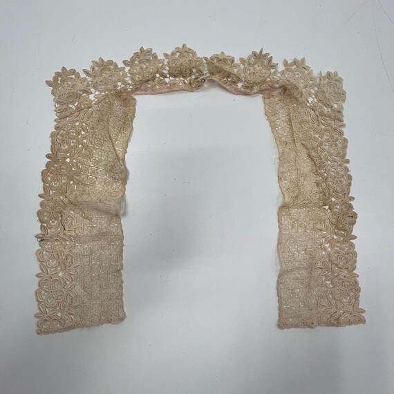 Antique Lot of 3 Lace & Crochet Collars Victorian… - image 4