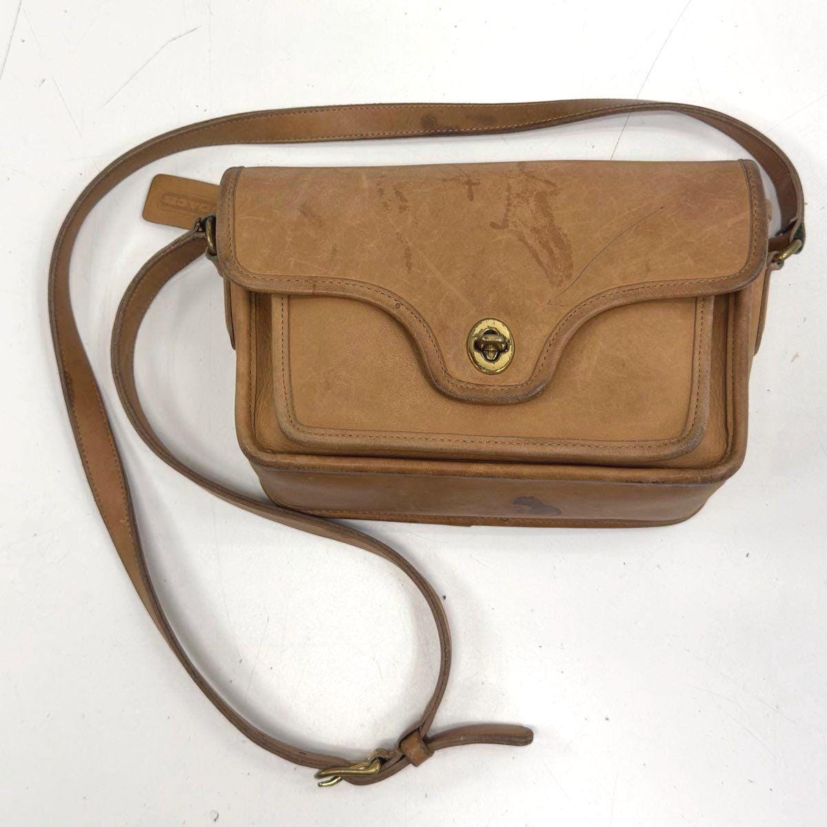 Vintage Coach Leather Bag - Etsy