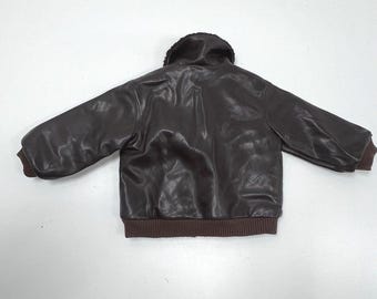 Vintage 90s Disney Winnie the Pooh Tigger Faux Leather Bomber