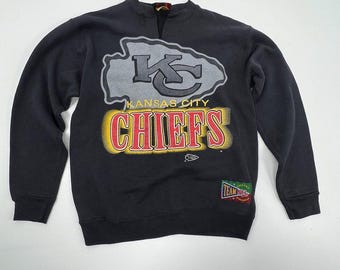 Vintage 90s Kansas City Chiefs NFL Crewneck Sweatshirt Jostens Made in USA Sz M