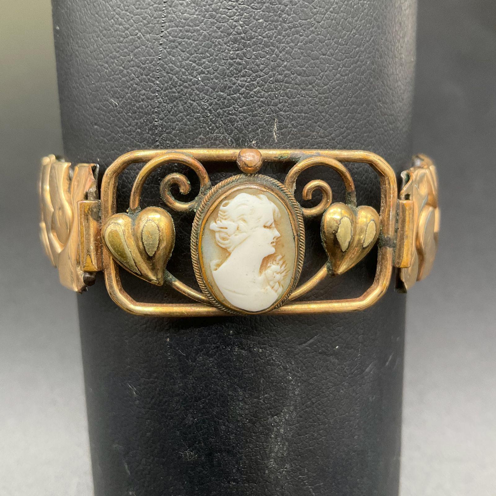 K Gold Bracelet Cameo - Etsy display picture 1