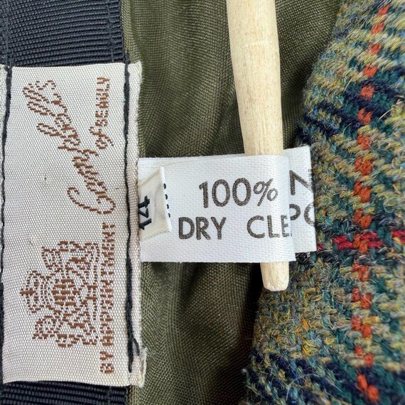 Vintage Campbells of Beauly Tweed Plaid Wool A-Line Midi Skirt UK Sz 14 View 5
