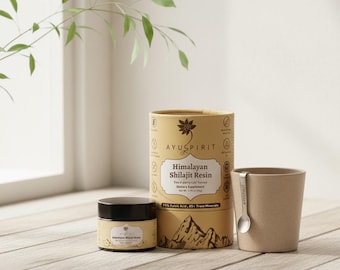 Resina Pura de Shilajit del Himalaya por Ayuspirit 50 g – Fuente Auténtica de Gran Altitud