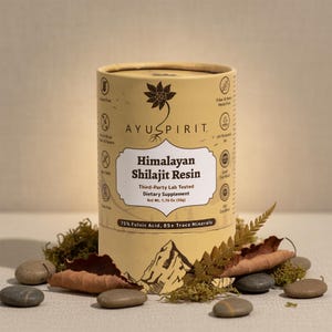 Shilajit Premium Ayuspirit 50 g – Resina Pura con Más de 85 Minerales