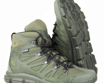 Stivali tattici ucraini / Calzature da trekking in pelle resistente