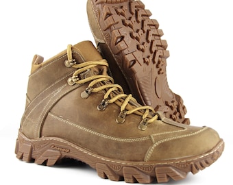 Handmade Ukrainian Leather Tactical Boots | Military Combat Footwear