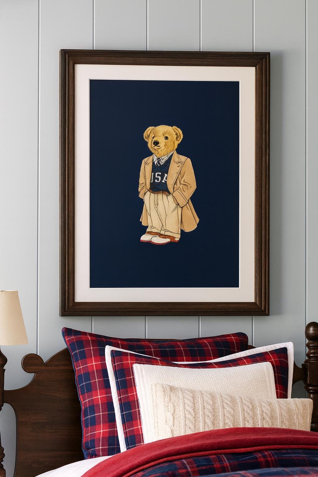 Lauren Teddy Bear Polo Bed Set Queen Duvet Polo Bear Sheets Queen - Main Image