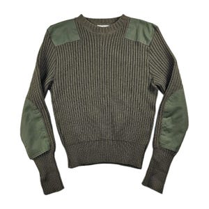 Vtg DSCP Military Commando Sweater Mens 42 Tactical Gorpcor Knit Hunting Patches