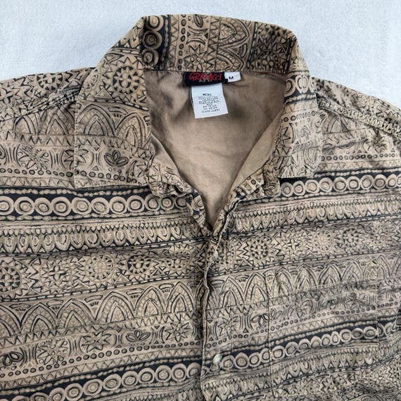 Gramicci, Vintage Gramicci Shirt Mens M Aztec Gorpcore Outdoor Hiking Granola Camping USA