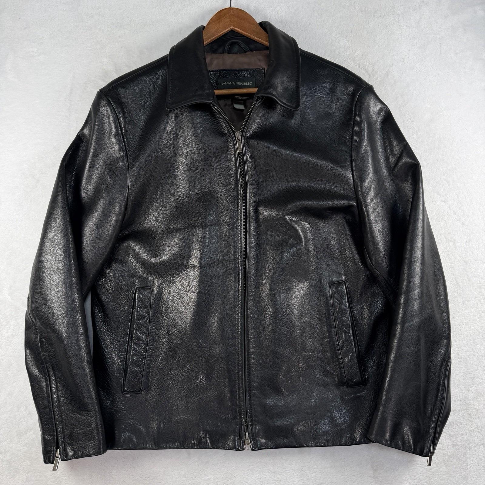 Vintage Banana Republic Leather Jacket - Etsy