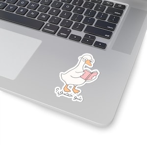 Arabic Duck Sticker | Lebanese Humor Vinyl Sticker | Funny Arab Meme Sticker | Cute Glossy Sticker for Laptop, Water Bottle, Notebook