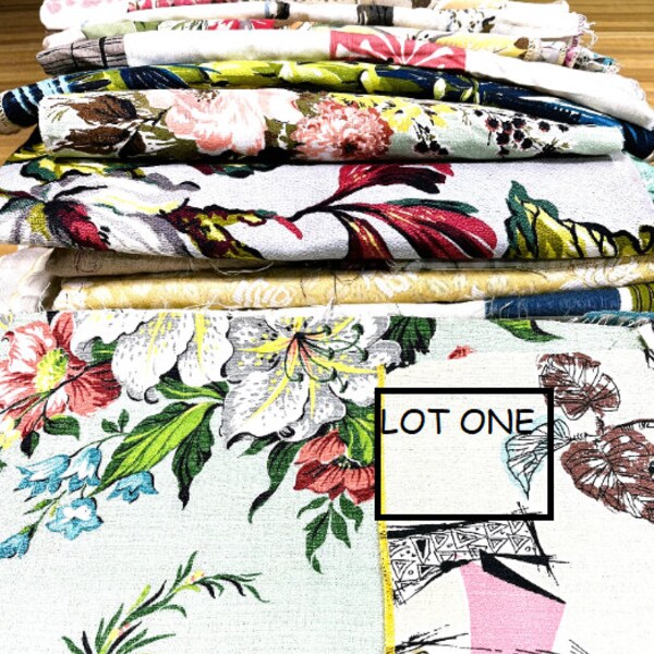 Barkcloth Fabric by the Yard Etsy