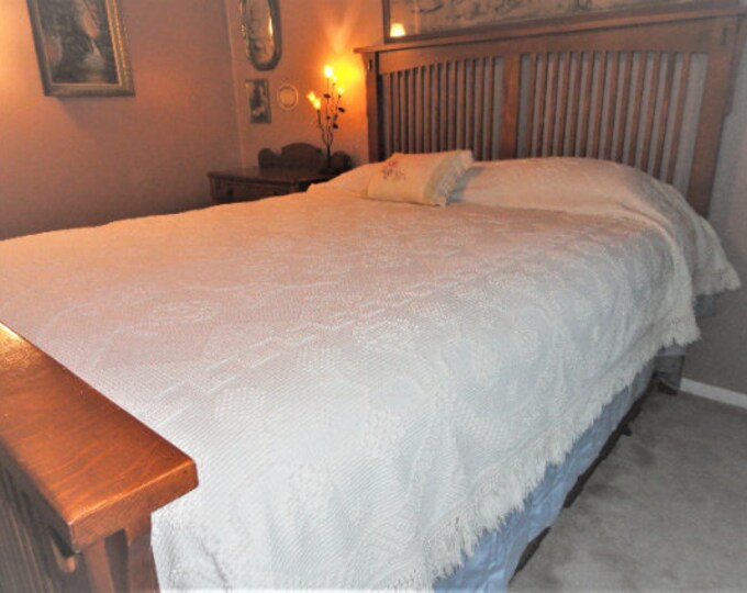 Bates Hobnail Chenille Bedspread Vintage Bates Etsy