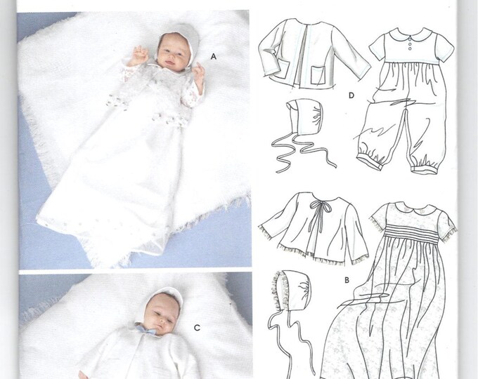 Baby Christening Gown Pattern Simplicity 5813 Pattern Size A Etsy
