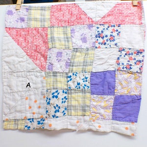 Cutter Quilt Blocks, Pieces of Quilts, Slow Stitch Supplies