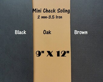 Shoe Rubber, Mini Check Sole Rubber for Shoes, 2 mm Rubber Sheet, Shoe Making Supplies, Sole Tech Rubber, Outdoor Shoe Supplies