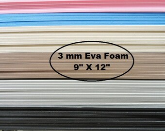 Eva Foam, 3mm Foam Insole Shoe Padding, Shoe Cushion, One Sheet 9 X 12, Shoe Making Supplies, Cosplay