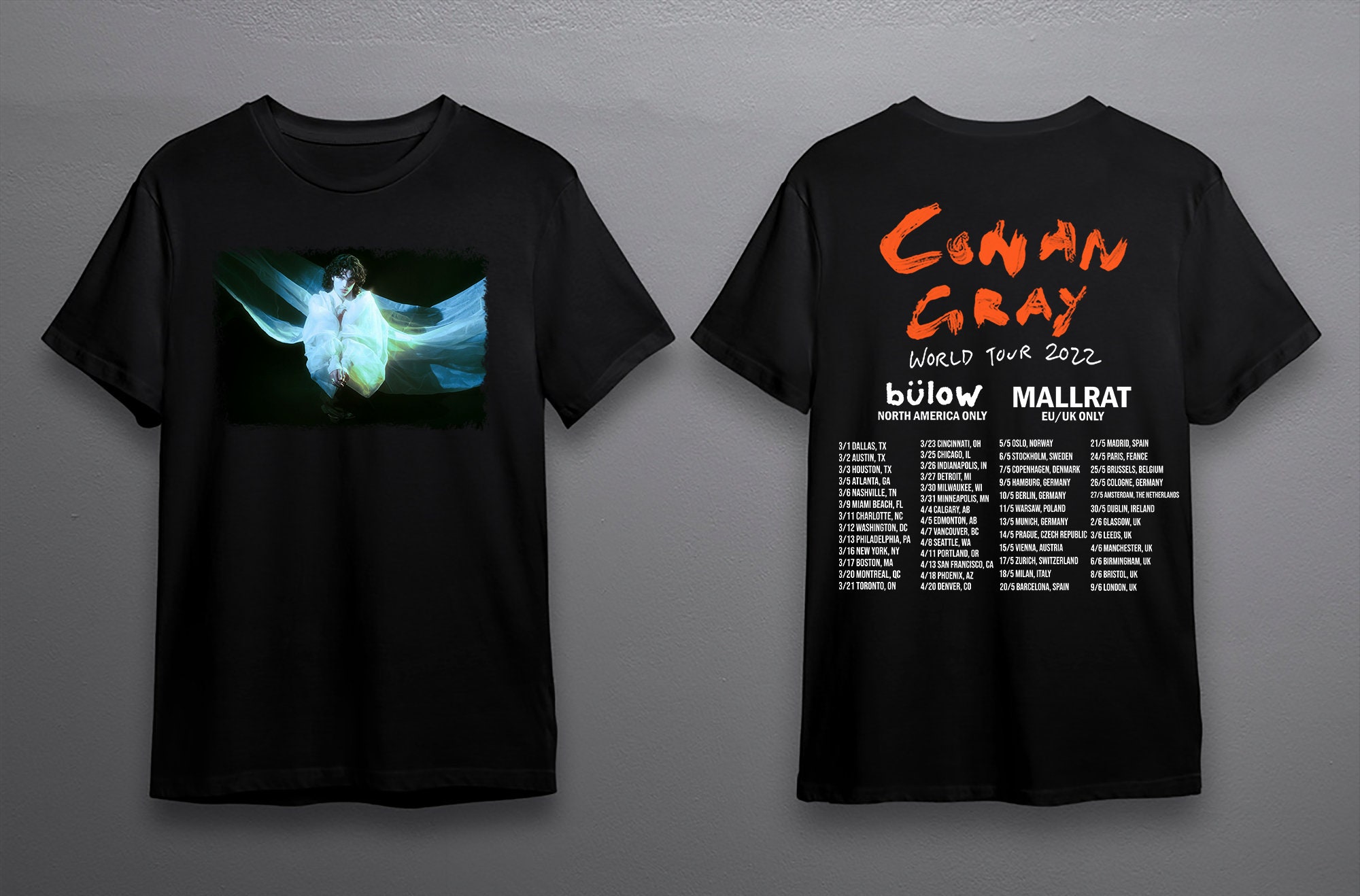 Discover Conan Gray World Tour 2022 Shirt, Conan Gray shirt, Conan gray North America Tour 2022 Shirt