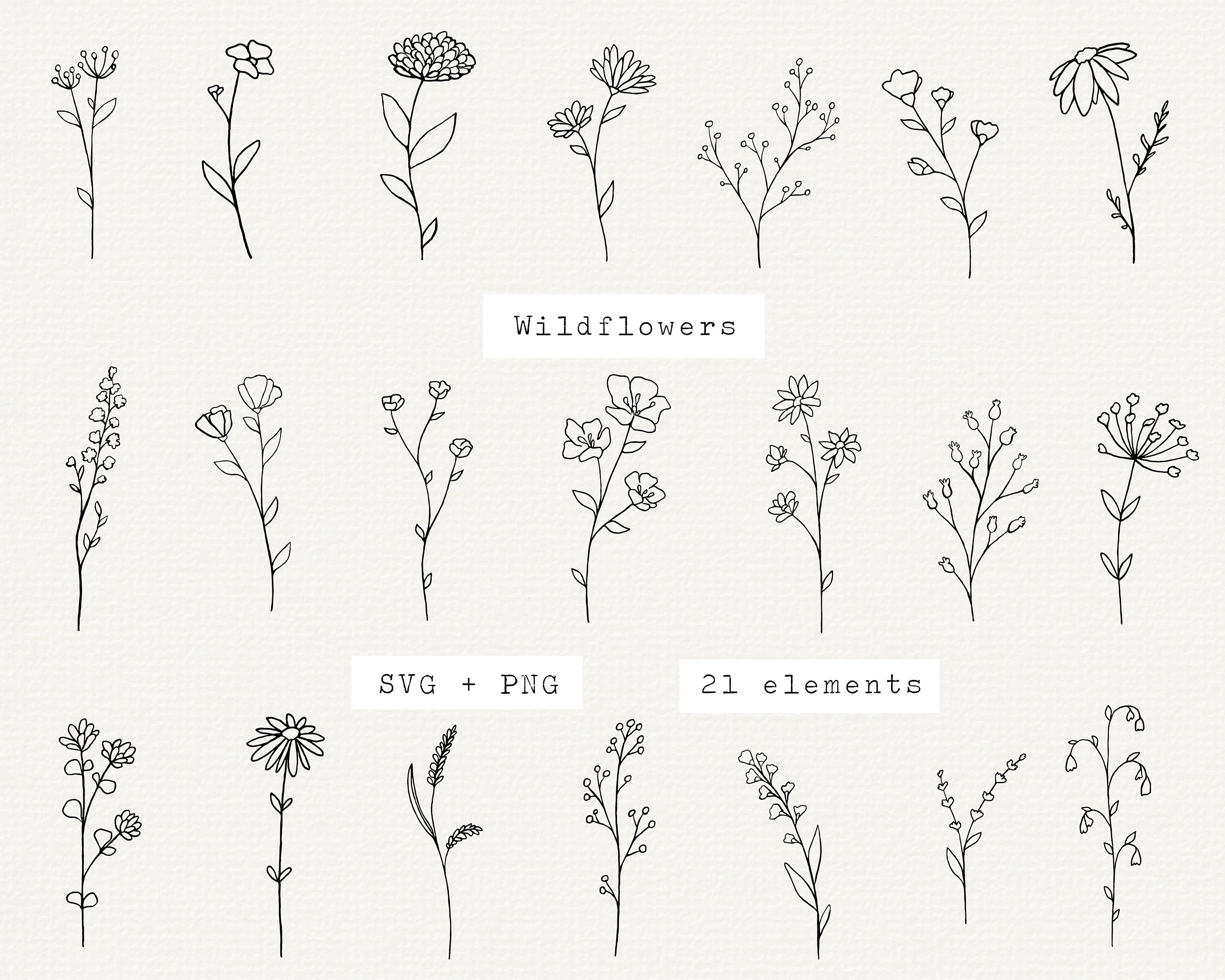 Free Free 96 Simple Wildflower Svg SVG PNG EPS DXF File
