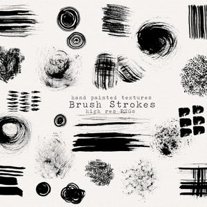 Imágenes prediseñadas de pinceladas, texturas de tinta en blanco y negro pintadas a mano, texturas de pincel PNG, textura de pincel abstracto PNG, pinceladas de pintura PNG
