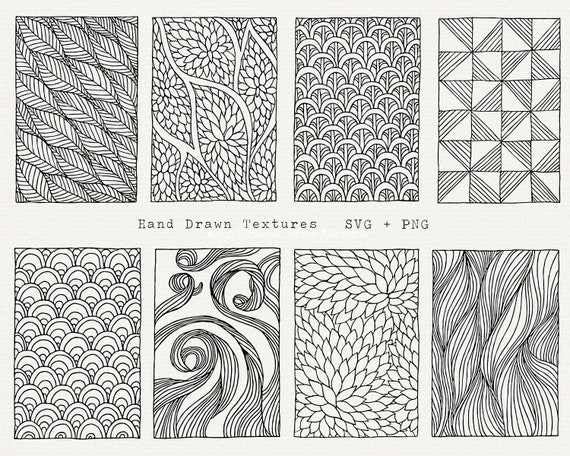 Meat seamless pattern. Hand-drawn vector illustration. Carved