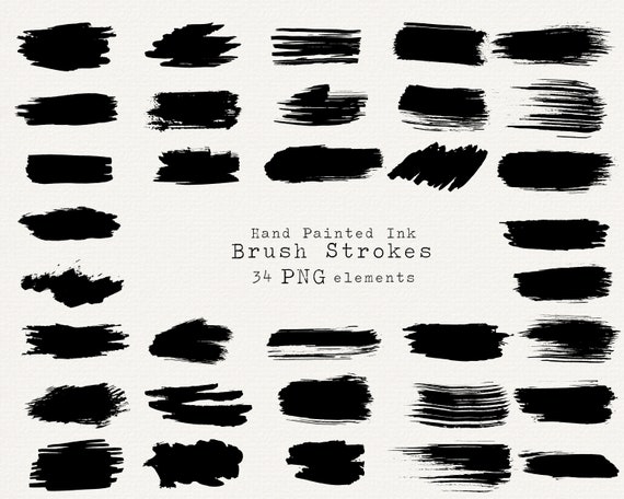 Brush Stroke PNG, Brush Stroke Clip Art, Hand Painted Brush Stroke,  Brushstroke Digital Download, Brush Stroke Texture, Texture Overlay PNG -   Canada