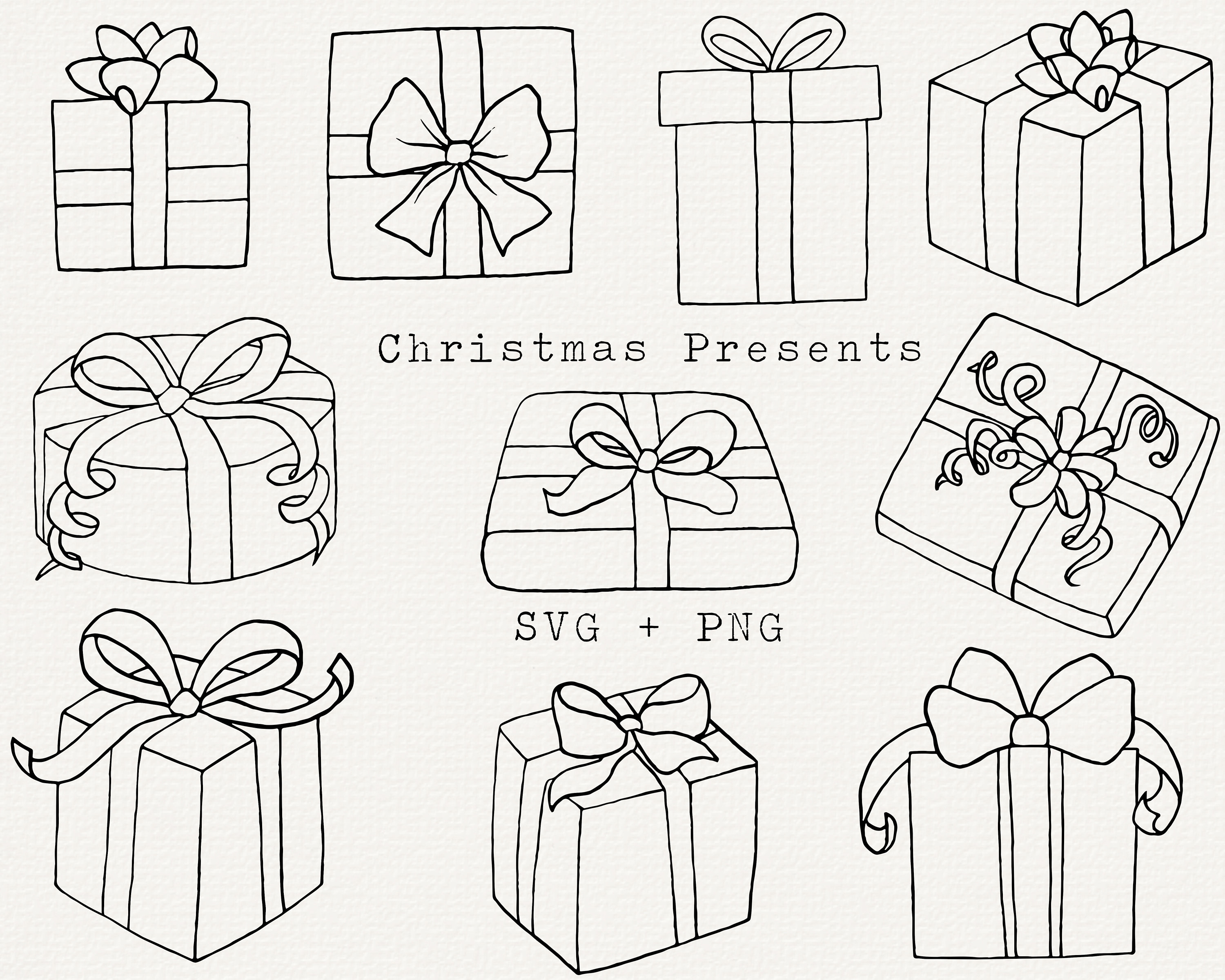 How to Draw Presents Easy  Christmas Gifts 