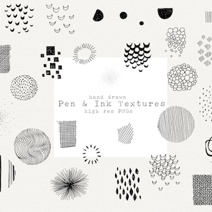 Clip Art de Forma Abstrata Desenhada à Mão, Clipart Abstrato Boho, Clipart de Texturas de Caneta e Tinta, Formas Minimalistas, Padrões, Textura de Arte Linear PNG