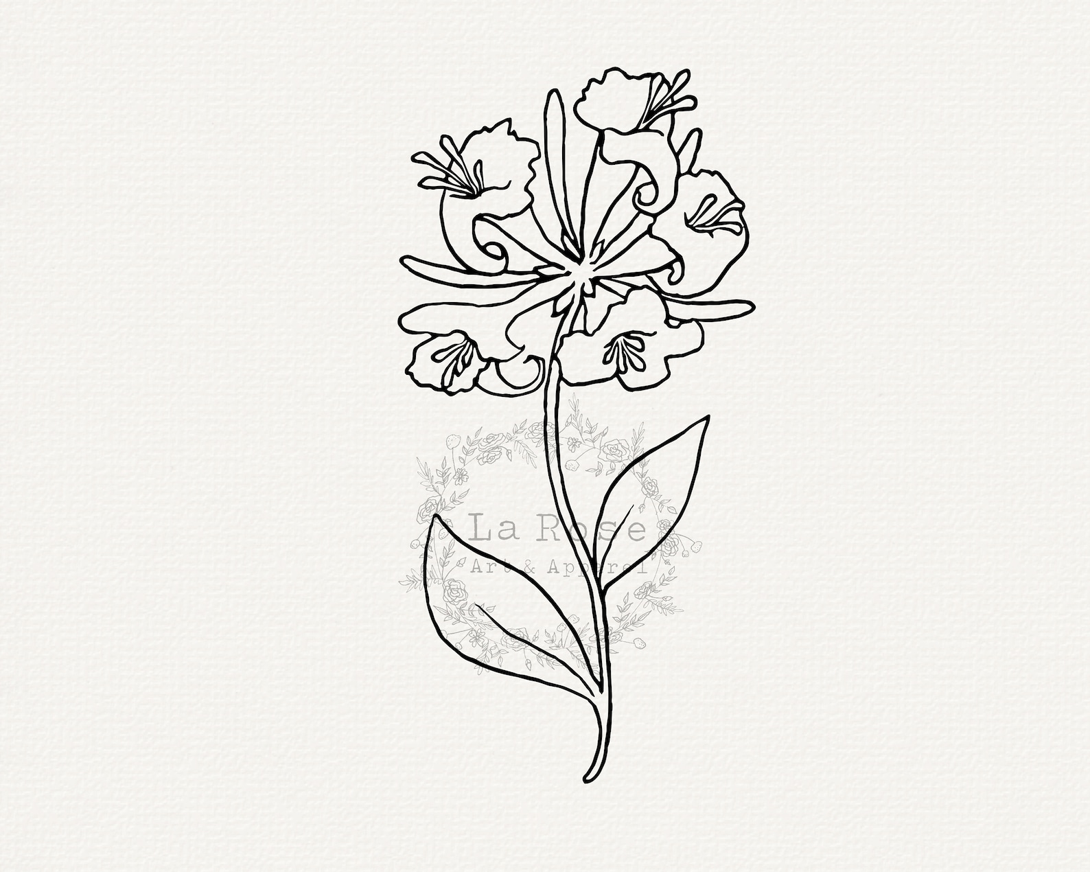 Rose SVG Honeysuckle SVG June Birth Month Flowers Birthday Etsy